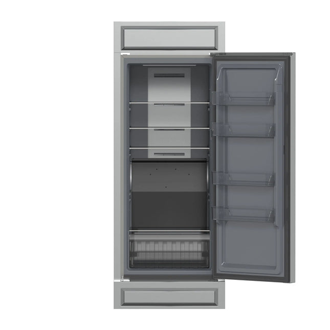 Forno Fortezza 32 Inch Right-Swing Convertible Refrigerator/Freezer with Trim Kit, Stainless Steel, Total No Frost FORNO
