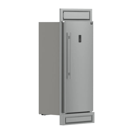 Forno Fortezza 32 Inch Right-Swing Convertible Refrigerator/Freezer with Trim Kit, Stainless Steel, Total No Frost FORNO