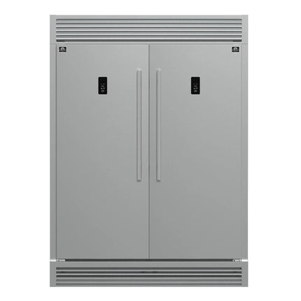 Forno Fortezza 60 Inch Convertible Refrigerator/Freezer with Trim Grill, Stainless Steel, Total No Frost, with Automatic Ice Maker FORNO