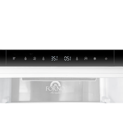 Custodia 48" Bottom Freezer combo, 20.6 cf., Ice Maker, Total No frost, White, Antique Brass handles FORNO