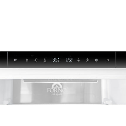 Custodia 24" Bottom Freezer, 10.3 cf., Right Swing, Total No frost, White, Antique Brass handles FORNO