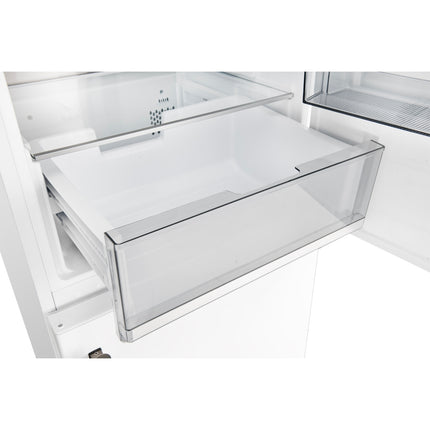 Custodia 24" Bottom Freezer, 10.3 cf., Right Swing, Total No frost, White, Antique Brass handles FORNO