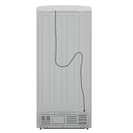 Forno Luigi 33-Inch French Door Refrigerator, 18 cu.ft, White Finish, Antique Brass Handles, ENERGY STAR Certified FORNO