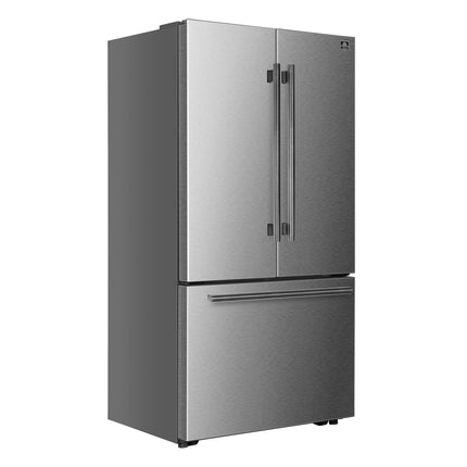 Fiorano 36" French Door Refrigerator in Stainless Steel, 20.2 cf., Ice Maker, Water dispenser, Total No Frost FORNO