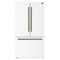 Fiorano 36" French Door Refrigerator in White, 20.2 cf., Ice Maker, Water dispenser, Total No Frost FORNO