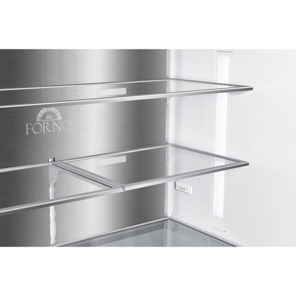 Fiorano 36" French Door Refrigerator in White, 20.2 cf., Ice Maker, Water dispenser, Total No Frost FORNO