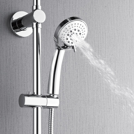 Forno Acqua AcquaSPA Retrofit Shower, Overhead Rainfall Shower, Handheld Shower Head, Body Jets, 6 Way Diverter, Polished Stainless Steel Finish, 2.5 GPM Flow Rate FORNO ACQUA