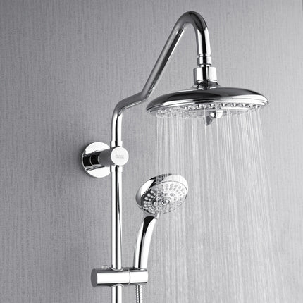 Forno Acqua AcquaSPA Retrofit Shower, Overhead Rainfall, 8 Inch Shower Head, Handheld Shower Head, Body Jets, 6 Way Diverter, Polished Stainless Steel Finish, 1.8 GPM Flow Rate FORNO ACQUA