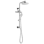 Forno Acqua AcquaFALL Shower, Polished Stainless Steel Finish, Overhead Rainfall Shower, Handheld Shower Head, Body Jets, 2.5 GPM Flow Rate