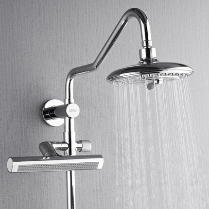 Forno Acqua AcquaFALL Shower, Polished Stainless Steel Finish, Overhead Rainfall Shower, 7 Way Diverter, Handheld Shower Head, Body Jets, 2.5 GPM Flow Rate FORNO ACQUA