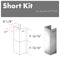 ZLINE 2-12  in. Short Chimney Pieces for 7 ft. to 8 ft. Ceilings (SK-ALP70WL) Zline Appliances