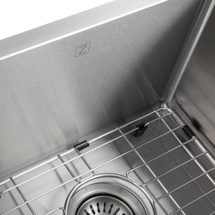 ZLINE 33 in. Anton Undermount Double Bowl Stainless Steel Kitchen Sink with Bottom Grid (SR50D-33)