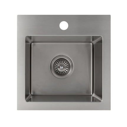 ZLINE 15 in. Donner Topmount Single Bowl Bar Kitchen Sink in Stainless Steel (STS-15)