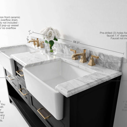 Hayley 60" Bath Vanity Set Ancerre Designs