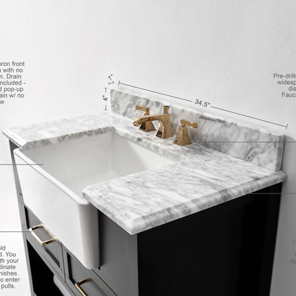 Hayley 36" Bath Vanity Set Ancerre Designs