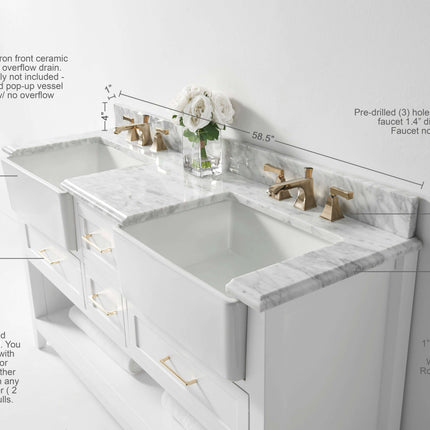 Hayley 60" Bath Vanity Set Ancerre Designs