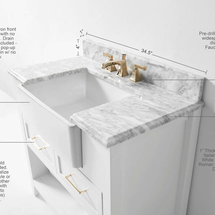 Hayley 36" Bath Vanity Set Ancerre Designs