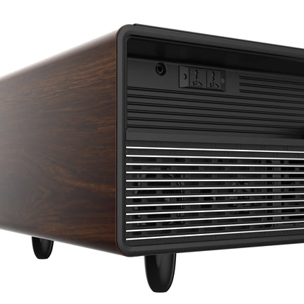 Forno Evoluto Tavolo 51-Inch Smart Coffee Table with Wood-Accent Sides – Dual Cooling Zones, Wireless Charging Pad & Built-In Bluetooth Speakers FORNO