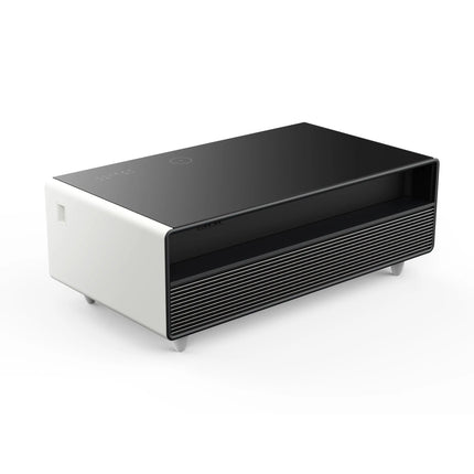 Forno Evoluto Tavolo 51-Inch White Smart Coffee Table – Dual Refrigerator Drawers, Bluetooth 5.0 Audio, Wireless Charging & RGB Ambient Light FORNO