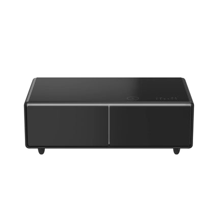 Forno Evoluto Tavolo 51-Inch Black Smart Coffee Table – Dual Refrigerator Drawers, Bluetooth 5.0 Audio, Wireless Charging & RGB Ambient Light FORNO
