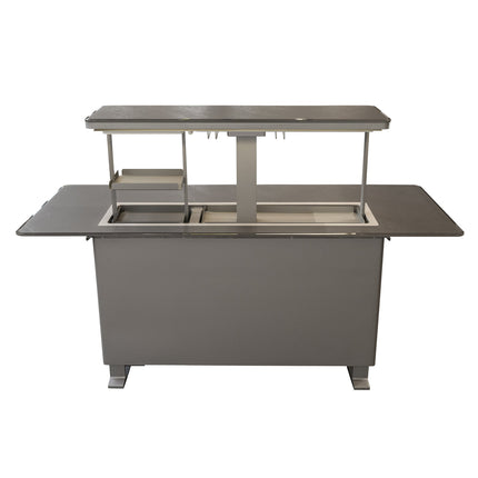 Elevato Smart Bar Table, Sandstone Black, 5.3 cu.ft fridge and freezer with Bluetooth control FORNO