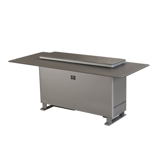 Elevato Smart Bar Table, Sandstone Black, 5.3 cu.ft fridge and freezer with Bluetooth control FORNO