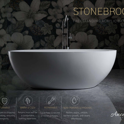 STONEBROOK Freestanding Acrylic Bathtub Ancerre Designs