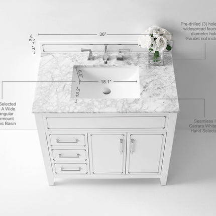 Aspen 36" Bath Vanity Set Ancerre Designs
