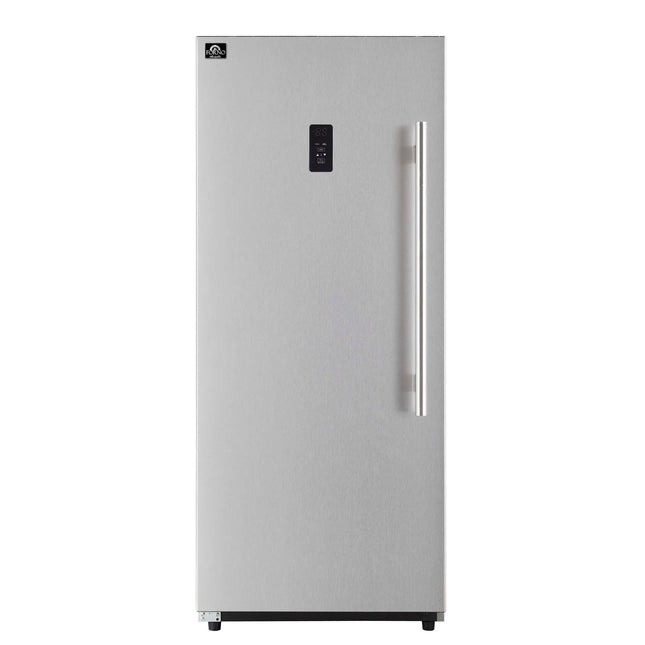 Forno Fortezza 28 Inch Left-Swing Freezer, Stainless Steel with Automatic Ice Maker FORNO