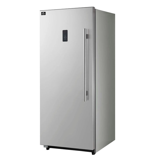 Forno Fortezza 28 Inch Left-Swing Freezer, Stainless Steel with Automatic Ice Maker FORNO