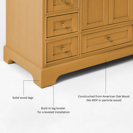 Audrey Bathroom Vanity in Sienna Finish Ancerre Designs