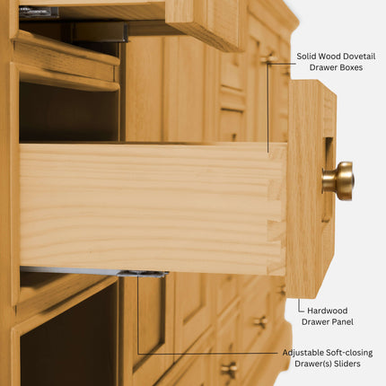 Audrey Bathroom Vanity in Sienna Finish Ancerre Designs