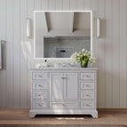 White | Brushed Nickel Hardware
