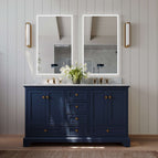 Heritage Blue | Brushed Gold Hardware