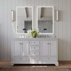 White | Brushed Nickel Hardware