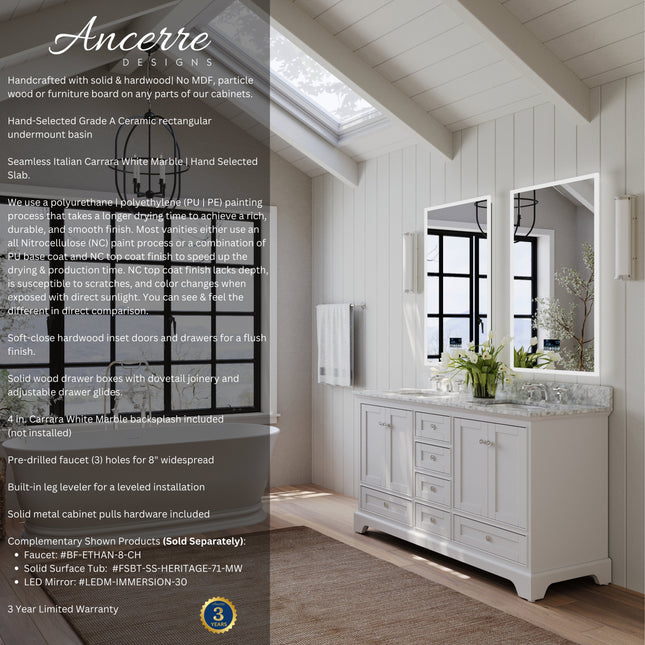 Audrey 66" Bath Vanity Set Ancerre Designs