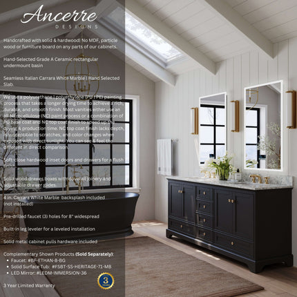 Audrey 72" Bath Vanity Set Ancerre Designs