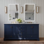Heritage Blue | Brushed Gold Hardware