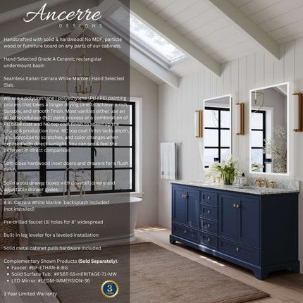 Audrey 72" Bath Vanity Set Ancerre Designs