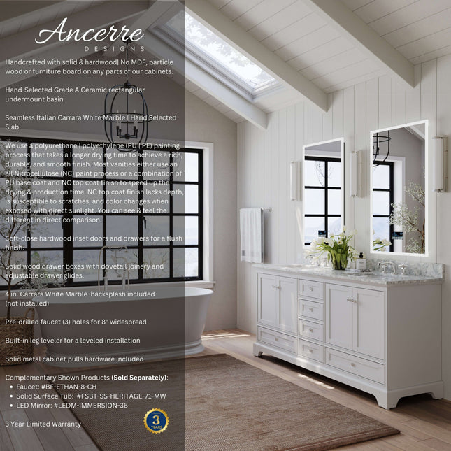 Audrey 72" Bath Vanity Set Ancerre Designs