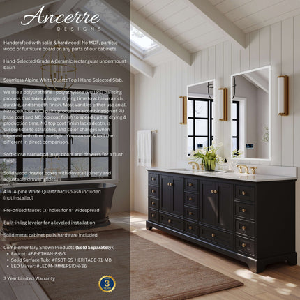 Audrey 84" Bath Vanity Set Ancerre Designs