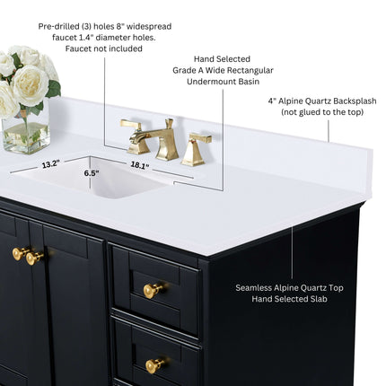 Audrey 48" Bath Vanity Set Ancerre Designs