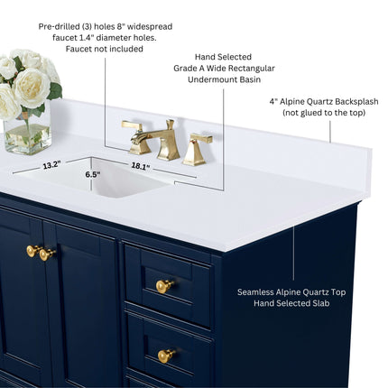 Audrey 48" Bath Vanity Set Ancerre Designs
