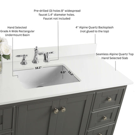 Audrey 48" Bath Vanity Set Ancerre Designs