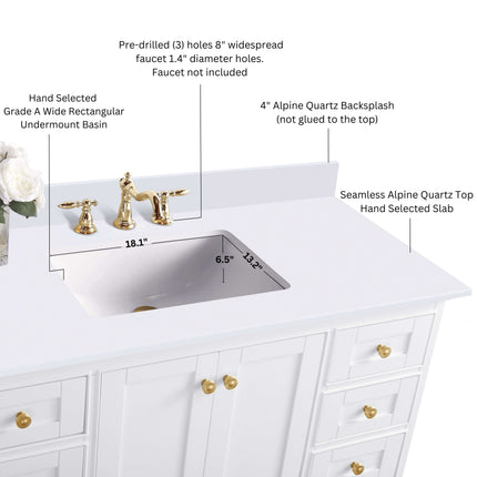 Audrey 48" Bath Vanity Set Ancerre Designs