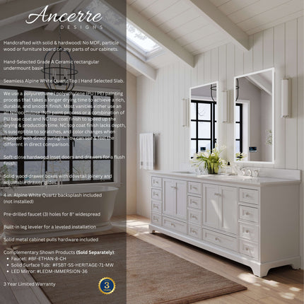Audrey 84" Bath Vanity Set Ancerre Designs