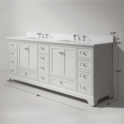 Audrey 84" Bath Vanity Set Ancerre Designs