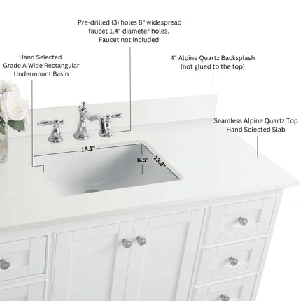 Audrey 48" Bath Vanity Set Ancerre Designs
