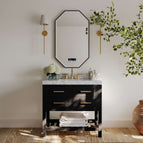 Black Onyx | Brushed Gold Hardware