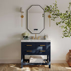 Heritage Blue | Brushed Gold Hardware